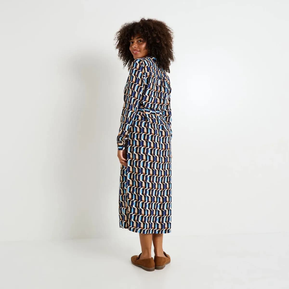 ROBE CHEMISE LONGUE IMPRIMÉE