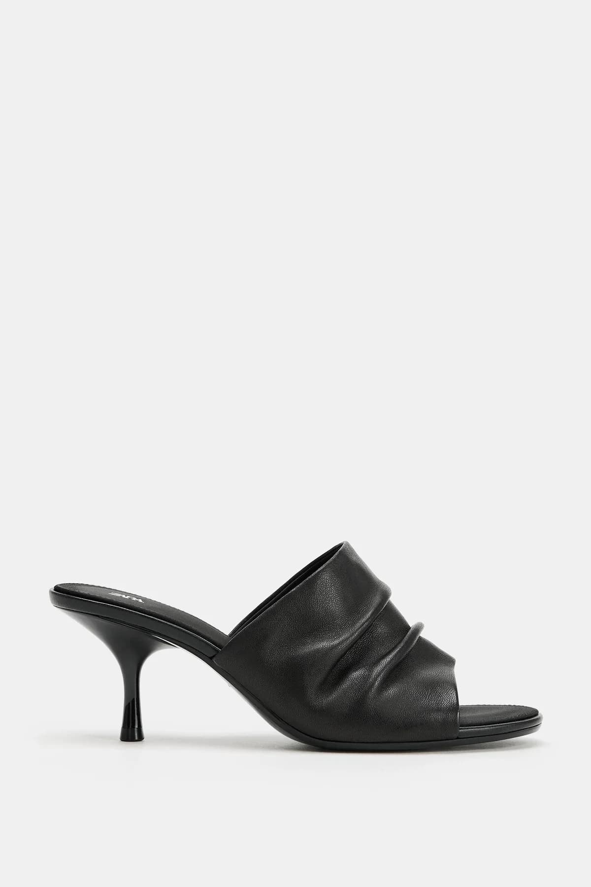 SANDALES À TALONS 100% CUIR